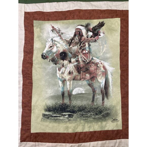 Set of 3 The Mountain‎ Art Wall Hangings Quilted Cotton Tapestry Panels - Picture 4 of 16